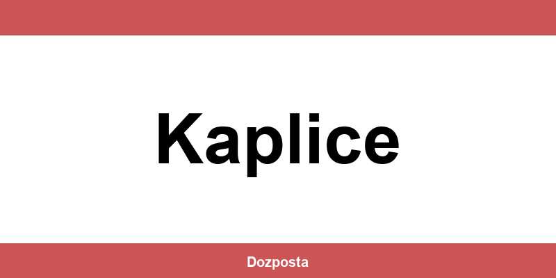 DHL Express Kaplice – pobočky
