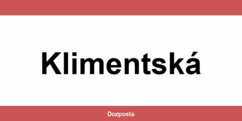 DHL Express Klimentská – pobočky